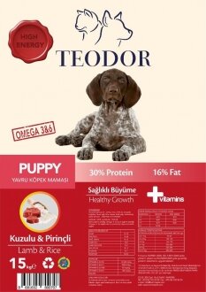 Teodor Kuzu Etli Ve Pirinçli Yavru 15 kg Köpek Maması kullananlar yorumlar